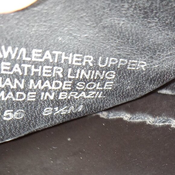 TORY BURCH Straw/Leather JOANIE Studded PLATFORM WEDGE SANDALS US 8.5 Logo s7155 - Picture 10 of 16